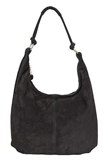 Sac Cuir Daim Femme Format A4 | Sac classeurs Cuir Daim Femme | Sac Cuir Femme Italien | Sacoche Femme Cuir Arielle NOIR 