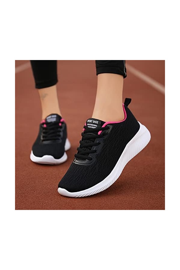 Mode été et Automne Femmes Baskets Volant tissé Maille à Lacets Couleur Unie léger décontracté Chaussettes Courtes pour Femme