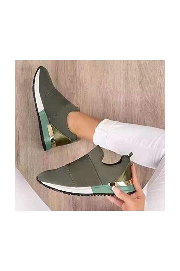 Football Chaussures Femme Mesdames Maille Dentelle Chaussures Respirantes décontractées Baskets Confortables Mode Baskets pou