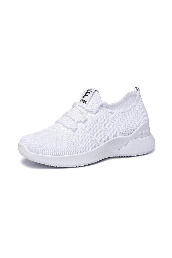 Femme Chaussures de Course Fitness Sport Running Slip on Outdoor Walking Legere Respirante Baskets Mode Confortables Sneakers