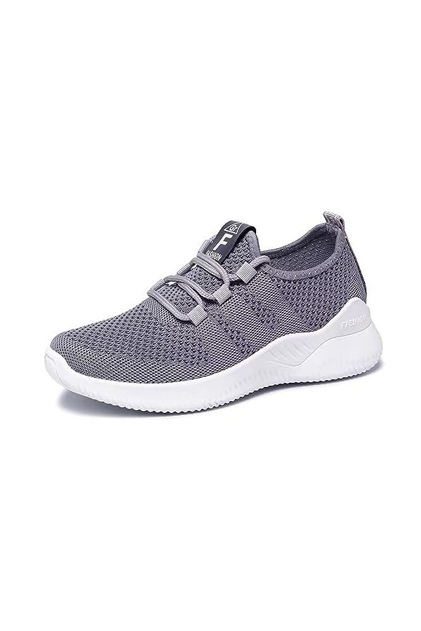 Femme Chaussures de Course Fitness Sport Running Slip on Outdoor Walking Legere Respirante Baskets Mode Confortables Sneakers