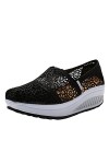 ORANDESIGNE Femmes Baskets Mode Casual Dentelle Toile Chaussures Talon Plat Espadrilles Loisir Flâneur Chaussures Baskets Res