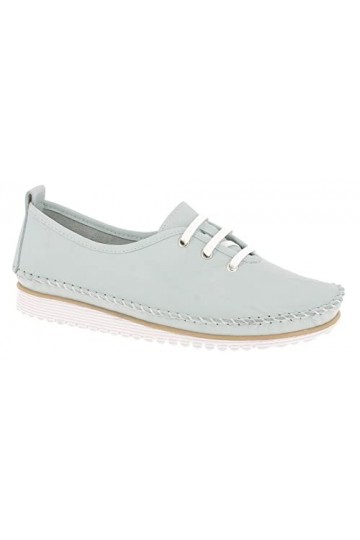 Andrea Conti Lacets pour Femme Basket, Gris argenté, 39 EU