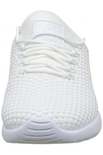 ASFVLT Mixte Adulte Speed Baskets Basses, Blanc White Dots , 37 EU