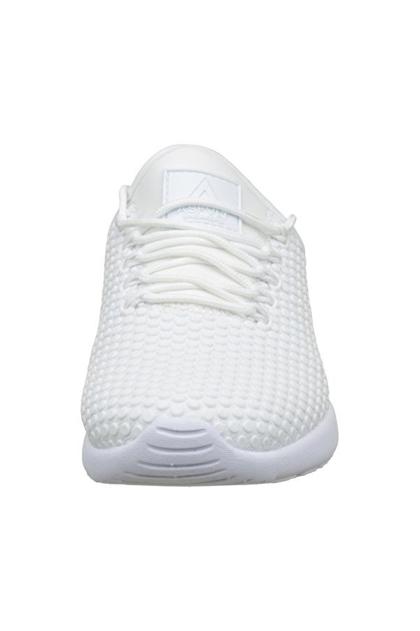 ASFVLT Mixte Adulte Speed Baskets Basses, Blanc White Dots , 37 EU