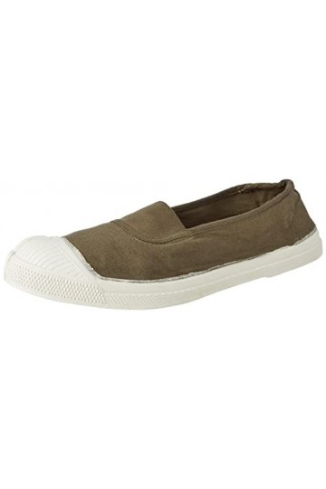 Bensimon Femme Tennis Elast Basket, Kaki, 37 EU