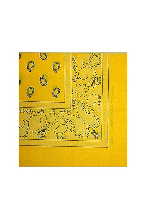 Evil Wear Foulard en nickel pour homme et femme Motif pastel, jaune, taille unique