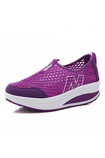 Femmes Minceur Chaussures Taille 35-42eu Marche Baskets Plate-Forme Chaussures Poids Air Léger Engrener Elastic Sports en Yog