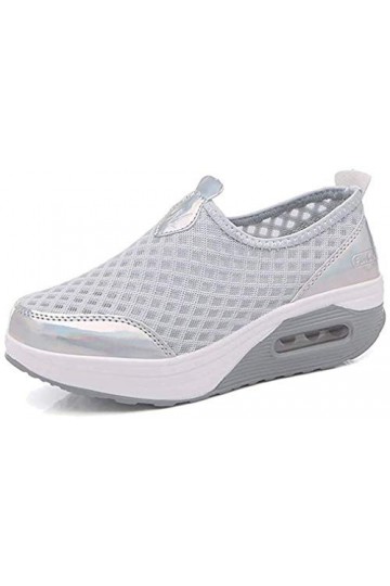 Femmes Minceur Chaussures Taille 35-42eu Marche Baskets Plate-Forme Chaussures Poids Air Léger Engrener Elastic Sports en Yog