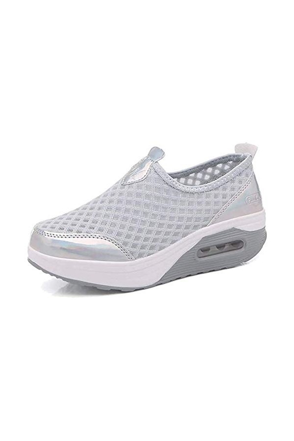 Femmes Minceur Chaussures Taille 35-42eu Marche Baskets Plate-Forme Chaussures Poids Air Léger Engrener Elastic Sports en Yog