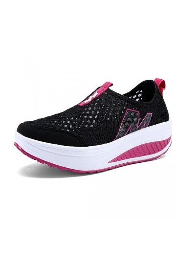 Femmes Minceur Chaussures Taille 35-42eu Marche Baskets Plate-Forme Chaussures Poids Air Léger Engrener Elastic Sports en Yog