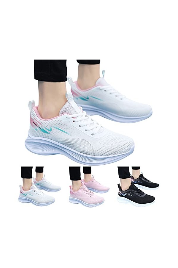 Générique Chaussures de Sport Femme Respirant Femmes Baskets été Mode Nouveau modèle Maille Respirant Confortable antidérapan