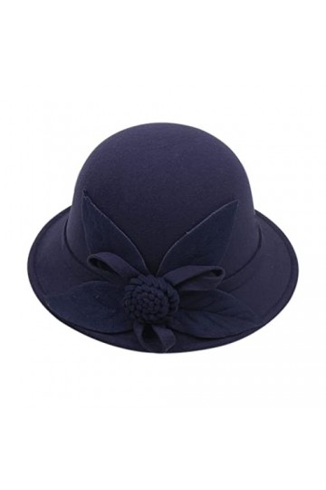 liaddkv Fleurs dautomne et dhiver pour femme - Top rond - Décontracté - Casquette de bassin - Petit melon - Chapeau de pêch