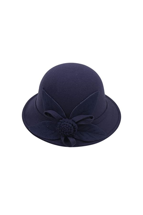 liaddkv Fleurs dautomne et dhiver pour femme - Top rond - Décontracté - Casquette de bassin - Petit melon - Chapeau de pêch