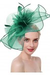 Bibi Mariage Femme Elégant Chapeau de Voilette Banquet Fascinator Hat Vintage Epingle à Cheveux Chic Coiffe de Mariée à Grand