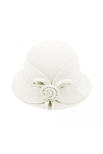 Chapeau bob hawaïen pour femmes Automne et Hiver Fleurs Rond Chapeau de pêcheur Décontracté Petit Chapeau melon A-Jaune, M ,