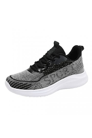 Baskets Mode Femme Sneakers Respirant Mesh Confortable A Lacets Plates Canvas Tendances Fitness Respirantes Sneakers Imprimé 