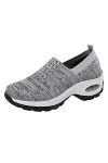 Baskets mode femmes baskets confort femmes chaussures décontractées femmes gris couleur chaussures de marche dame chaussures 