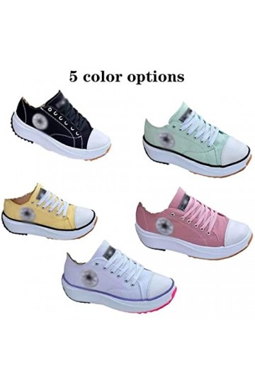 aBaby 2022 Chaussures De Toile Femmes Mode Baskets, Casual Chaussures Sport Mesdames, Grand Taille Casual Chaussures Chaussur