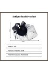 Vintage Fascinator Hat, Bibi Mariage Chapeau, Bandeau avec Voilette, Bandeau en Maille de Voile, Cocktail Tea Party Chapeau, 