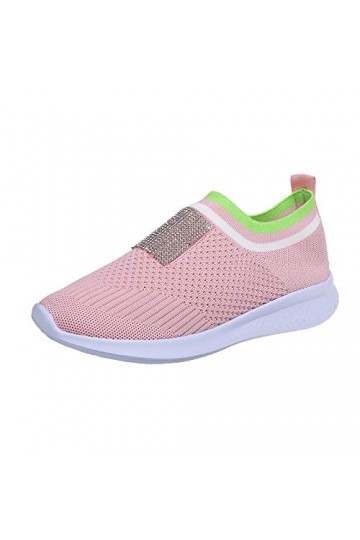 Basket Femme Chaussure de Course Marche Mode Slip-on Chaussures Sports Hommes en Plein Air Respirant Runing Woemen Mesh Coupl