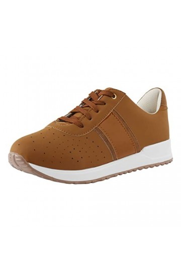 550 Chaussures Femme Ete Confortable Baskets Chaussures Taille Plat Femme Mode Décontractée À Lacets Daim Chaussures de Sport