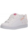 DC Shoes Femme Court Graffik Basket, Black White Crazy Pink, 36 EU