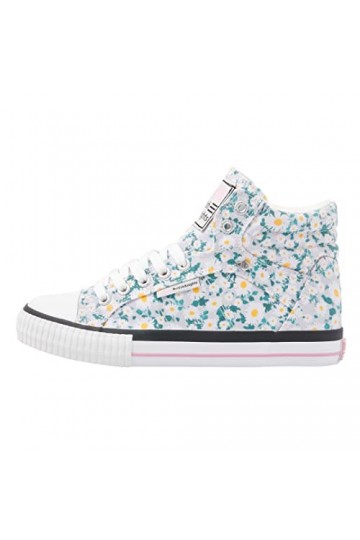 British Knights Femme Dee Basket, Marguerites Bleu Clair, 37 EU