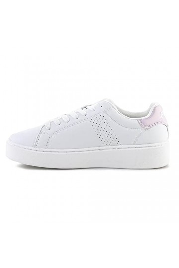 FILA Femme Crosscourt Altezza F WMN Basket, White-Fair Orchid, 38 EU Étroit