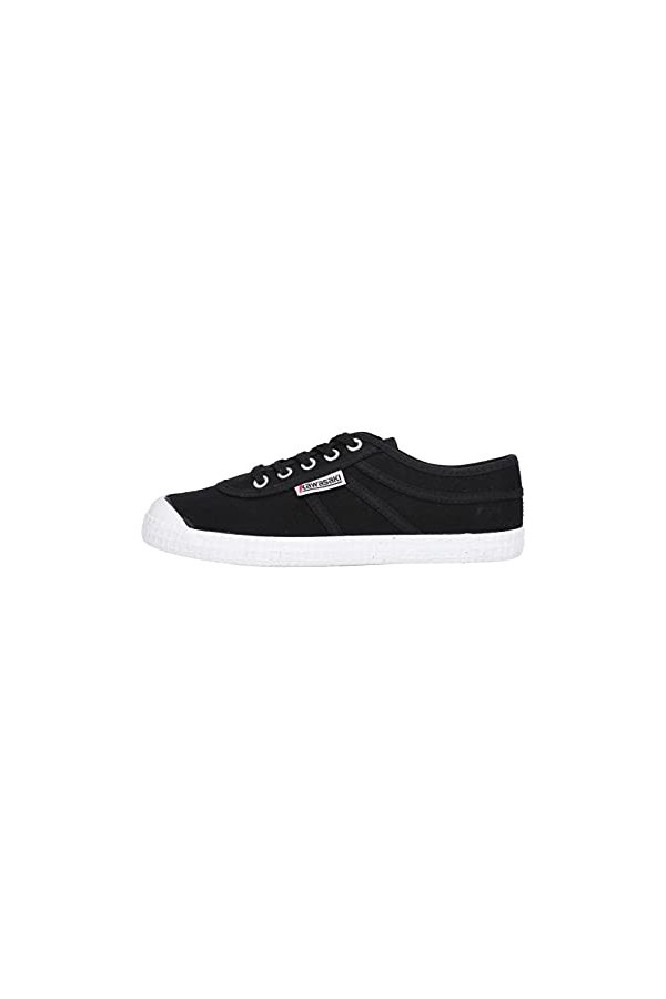 Kawasaki Mixte Original Canvas Shoe Sneakers Basses, 1001S Black Solid, 45 EU
