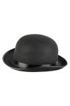 Schramm® Melon Bowler Chapeau rond melon noir pour adulte Chapeau cylindrique Melon Chapeau de bowler Chapeau en feutre de la