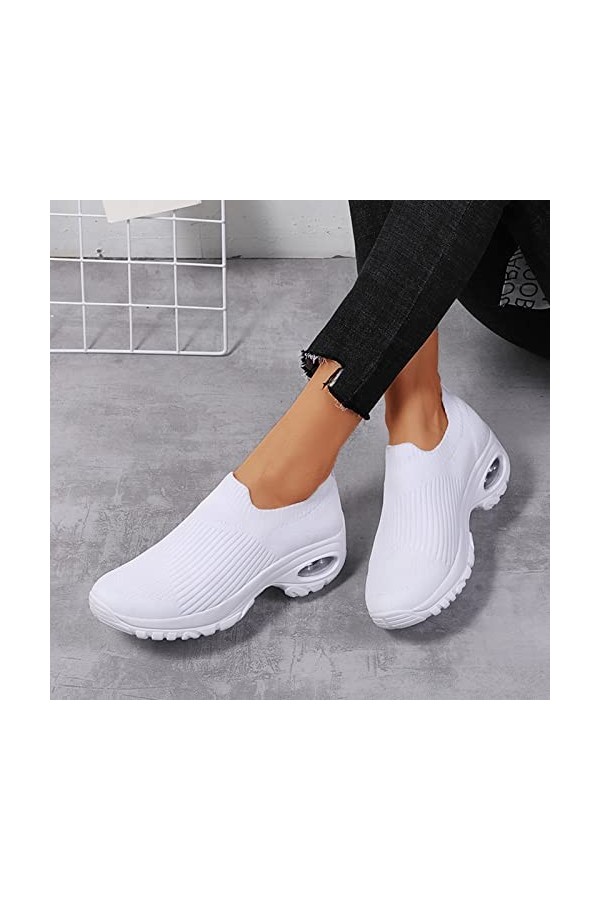 Chaussures Baskets Mode Femmes Baskets Confort Femmes Chaussures décontractées Femmes Gris Couleur Chaussures de Marche Dame 