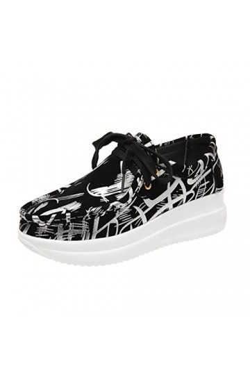 Fannyfuny Été Chaussure Confort Plus Mode été et Automne Femmes Baskets Plat léger Respirant sans Lacet décontracté Confortab