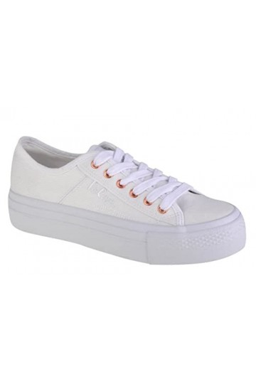 Lee Cooper Femme Plimsolls, Blanc, 40 EU