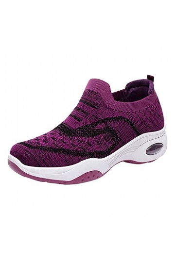 NJGRAE Basket Femme Confort Chaussure de Running Baskets de Marche Femme Mode Automne Femmes Sport Fond Plat antidérapant lég