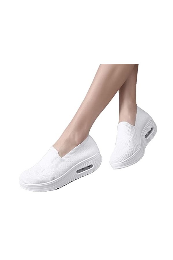 Baskets Orthopédiques pour Femmes Chaussures De Marche À Coussin dair Plateforme Mesh Sneaker Color : D, Size : 41 EU 