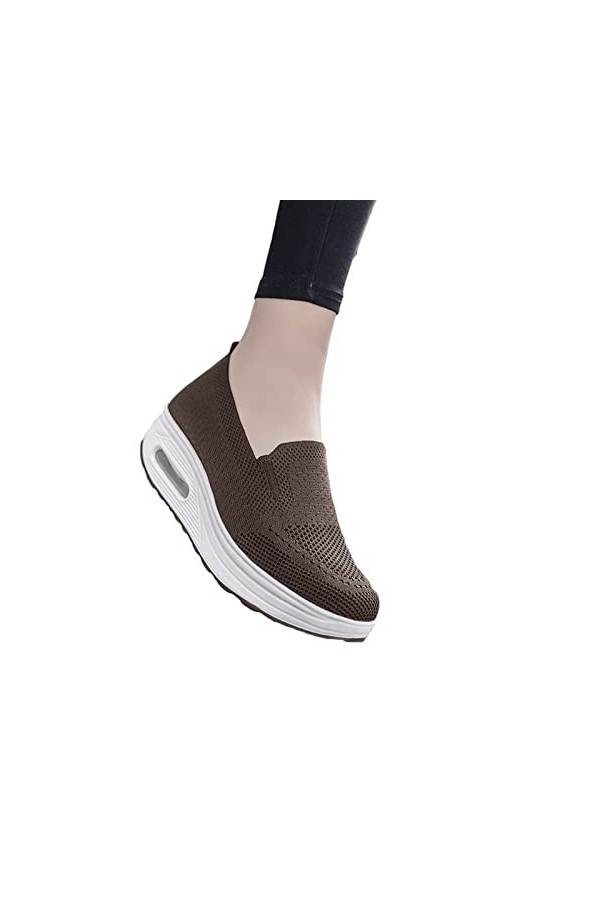 Baskets Orthopédiques pour Femmes Chaussures De Marche À Coussin dair Plateforme Mesh Sneaker Color : D, Size : 41 EU 