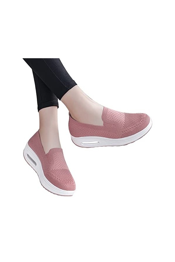 Baskets Orthopédiques pour Femmes Chaussures De Marche À Coussin dair Plateforme Mesh Sneaker Color : D, Size : 41 EU 