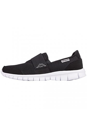 Kappa Mixte Taro Mocassins, Noir Black/White 1110 , 36 EU