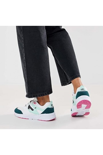 British Knights Femme Ravel Basket, Blanc, Vert, Rose, 40 EU