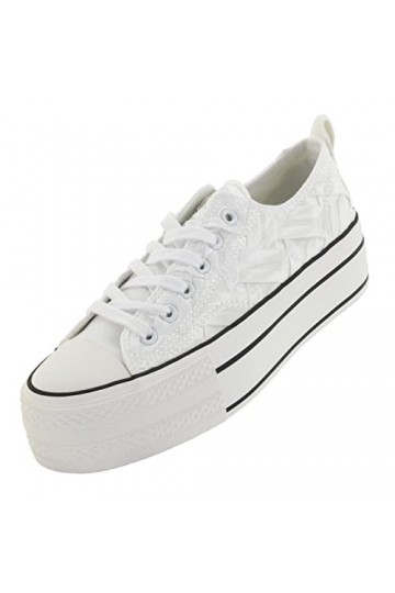 Palado Baskets Rubiza pour femme - Chaussures à plateforme avec talon haut - Chaussures basses confortables - Chaussures de s