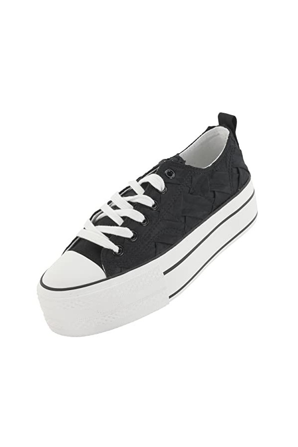 Palado Baskets Rubiza pour femme - Chaussures à plateforme avec talon haut - Chaussures basses confortables - Chaussures de s