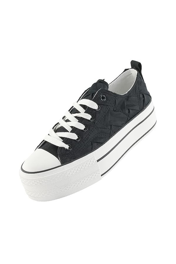 Palado Baskets Rubiza pour femme - Chaussures à plateforme avec talon haut - Chaussures basses confortables - Chaussures de s