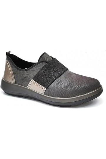 inblu WG-08 Chaussures avec élastique léger et flexible, gris, 39 EU