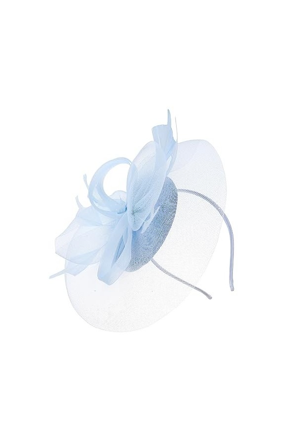 FOMIYES Fascinateurs Chapeau Maille Fleur Rubans Sur Bandeau Thé Fête Chapeaux Cocktail Voile Coiffure Pour Femmes Filles Mar