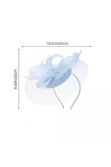 FOMIYES Fascinateurs Chapeau Maille Fleur Rubans Sur Bandeau Thé Fête Chapeaux Cocktail Voile Coiffure Pour Femmes Filles Mar