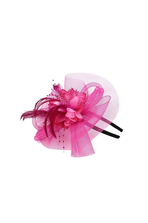 Mesh Femmes Penny Mode Plumes Et Rubans De Mariage Chapeau Bibi Partie Casquettes De Baseball Casquettes pour Femmes Hommes, 