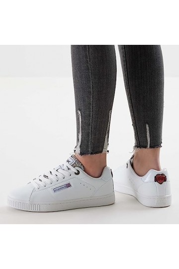 British Knights Femme Brume Basket, Blanc Love, 40 EU