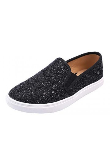 Feversole Womens Fashion Slip-on Sneaker, Glisser sur La Baskets Mode pour Femmes