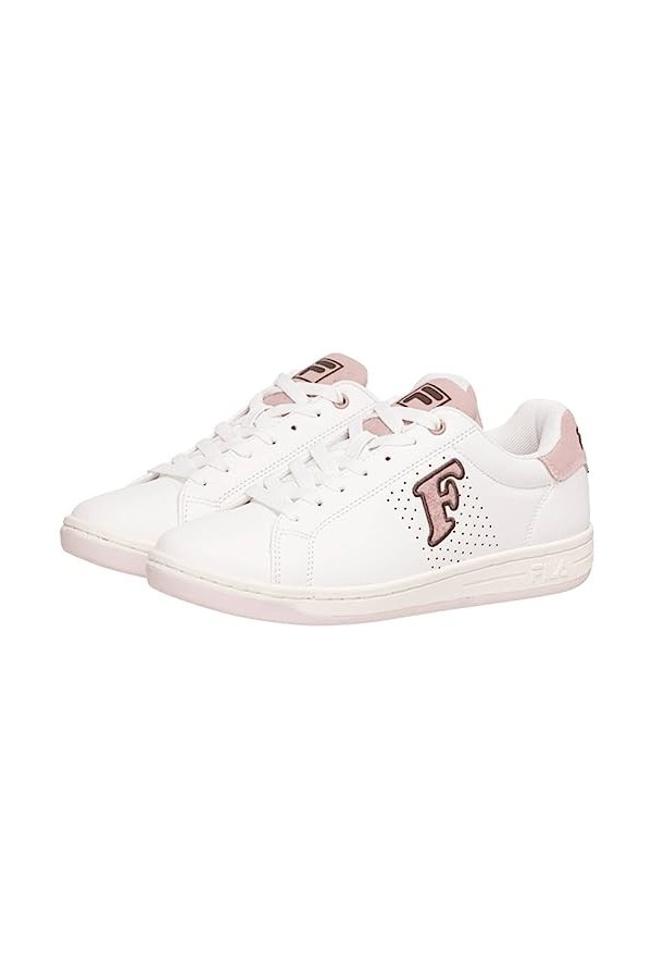 FILA Femme Crosscourt 2 Nt Patch WMN Basket, White Pale Mauve, 39 EU